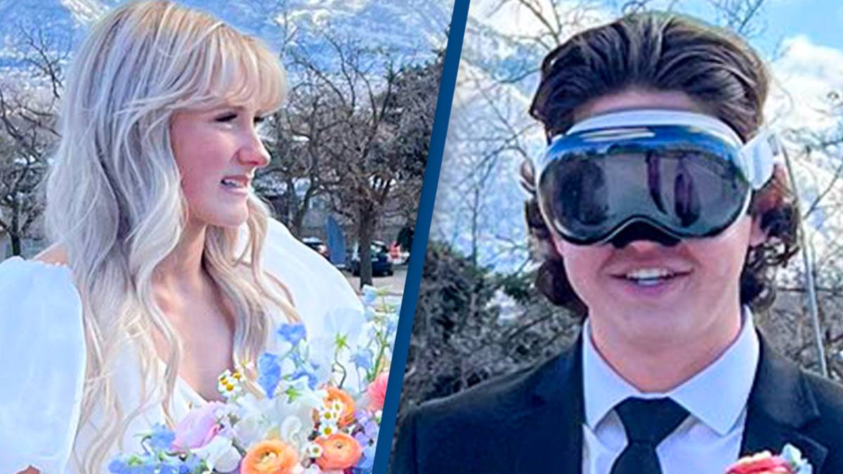 Tech Meets Tradition How a Groom's Apple Vision Pro Became the Talk of the Wedding Season--