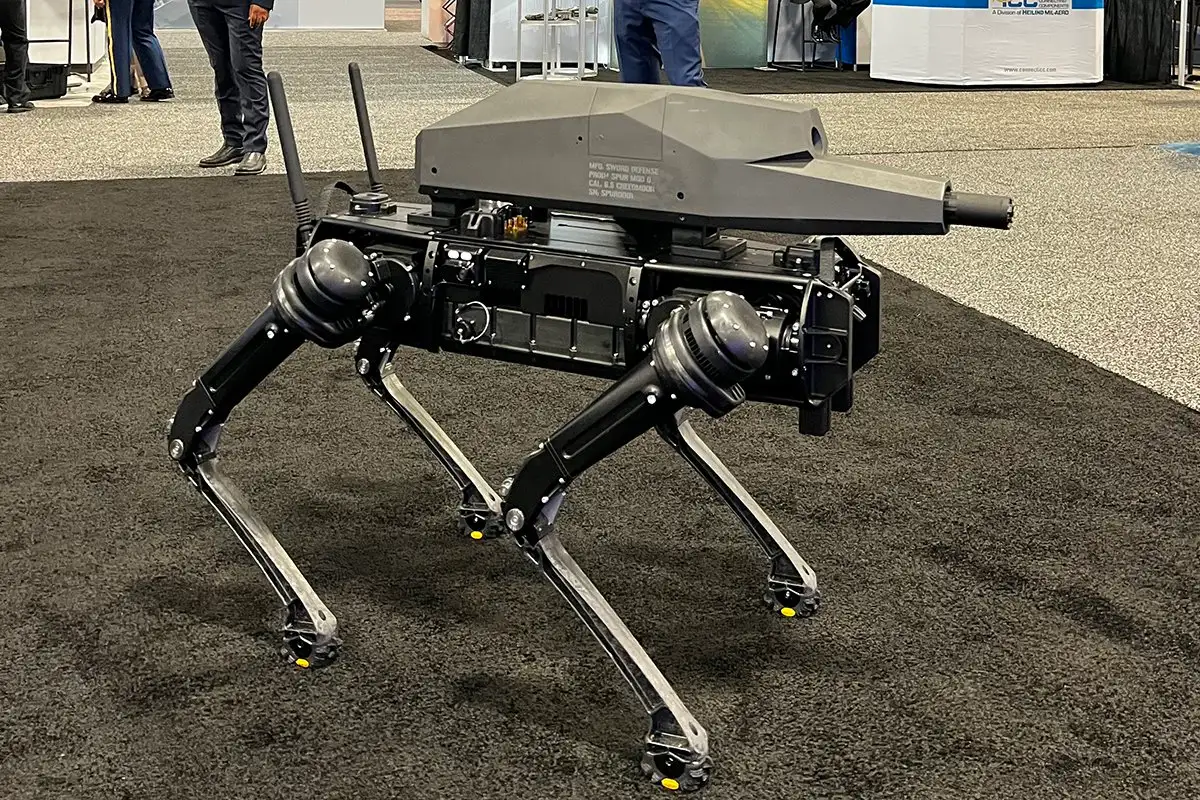 US Marines Special Ops Evaluate AI-Aimed Rifle-Armed Robot Dogs
