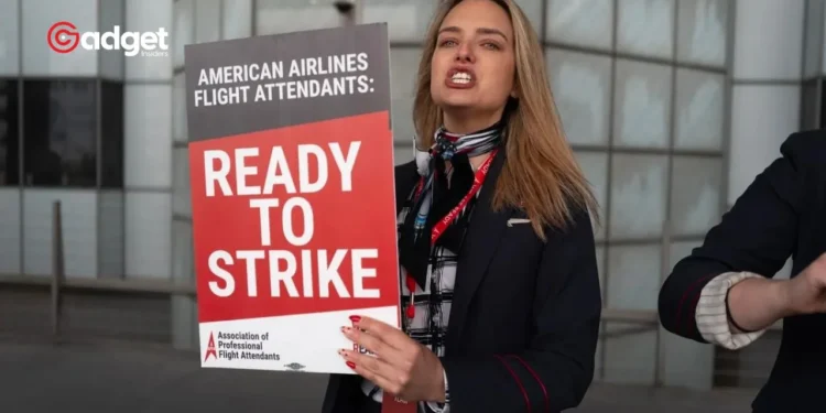 American Airlines on Edge Flight Attendants Ready to Strike Over Wage Disputes Amid Travel Boom