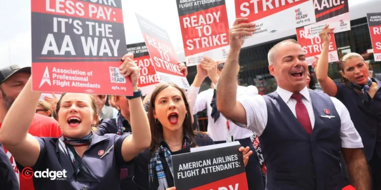 Turbulent Skies: American Airlines Flight Attendants Edge Closer to Strike Over Unresolved Pay Disputes