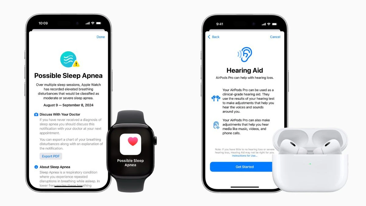 Apple Unveils Game-Changing Health Features New Sleep and Hearing Aids in Latest Tech Drop-