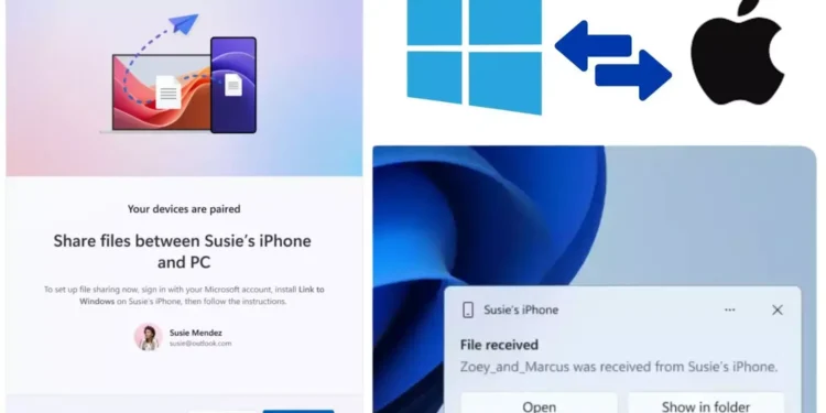 Microsoft’s Game-Changing Move: New iPhone-to-Windows File Sharing Feature Simplifies Tech Life